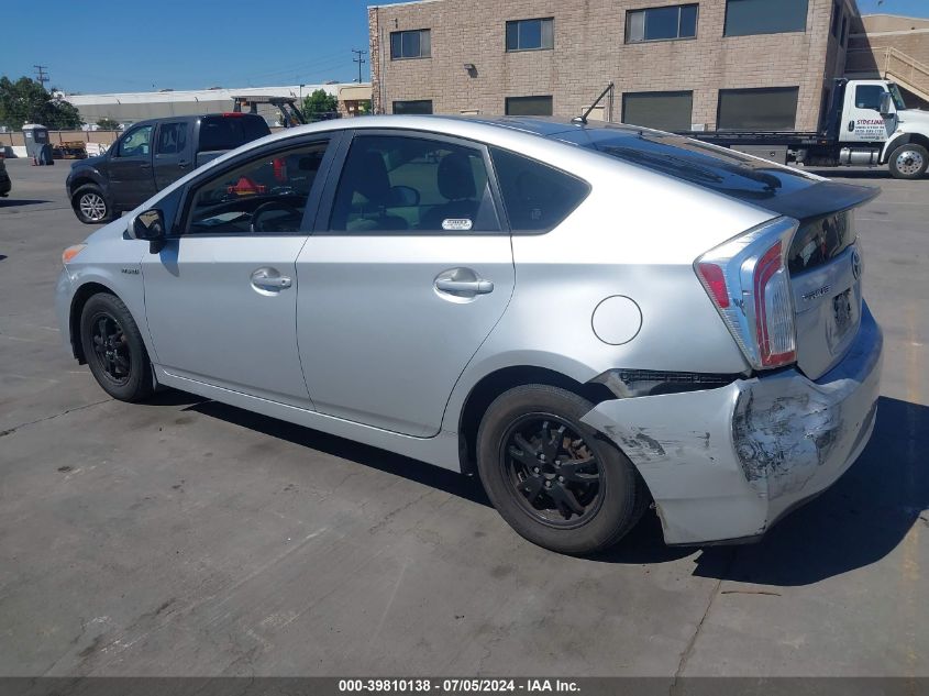 2012 Toyota Prius Two VIN: JTDKN3DU3C5538014 Lot: 39810138