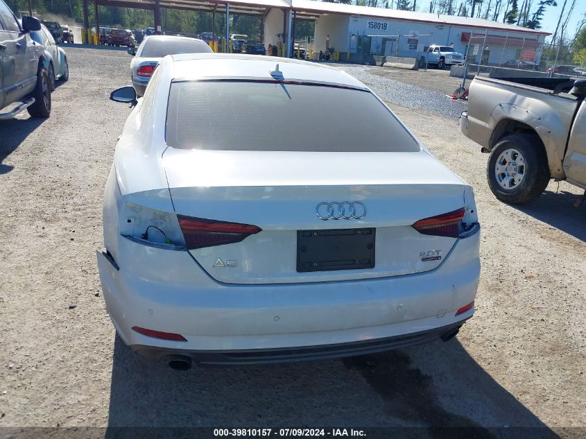 2018 Audi A5 2.0T Premium VIN: WAUTNAF58JA022294 Lot: 39810157