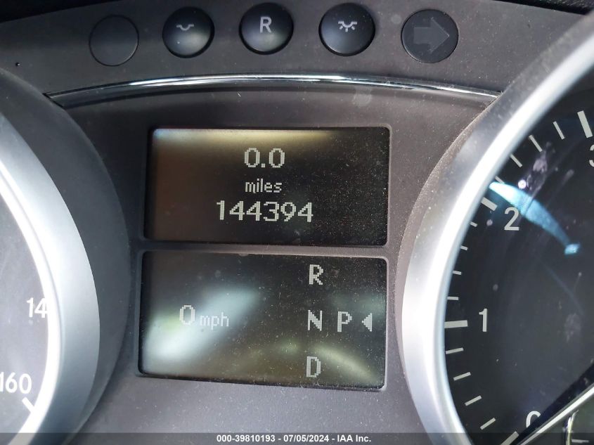 2007 Mercedes-Benz Ml 350 4Matic VIN: 4JGBB86E07A216919 Lot: 39810193