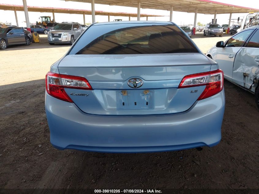 2012 Toyota Camry Le VIN: 4T4BF1FK8CR166786 Lot: 39810205