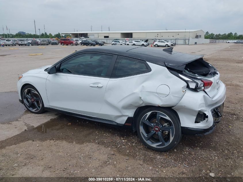 2020 Hyundai Veloster VIN: KMHTH6AB2LU028934 Lot: 39810259