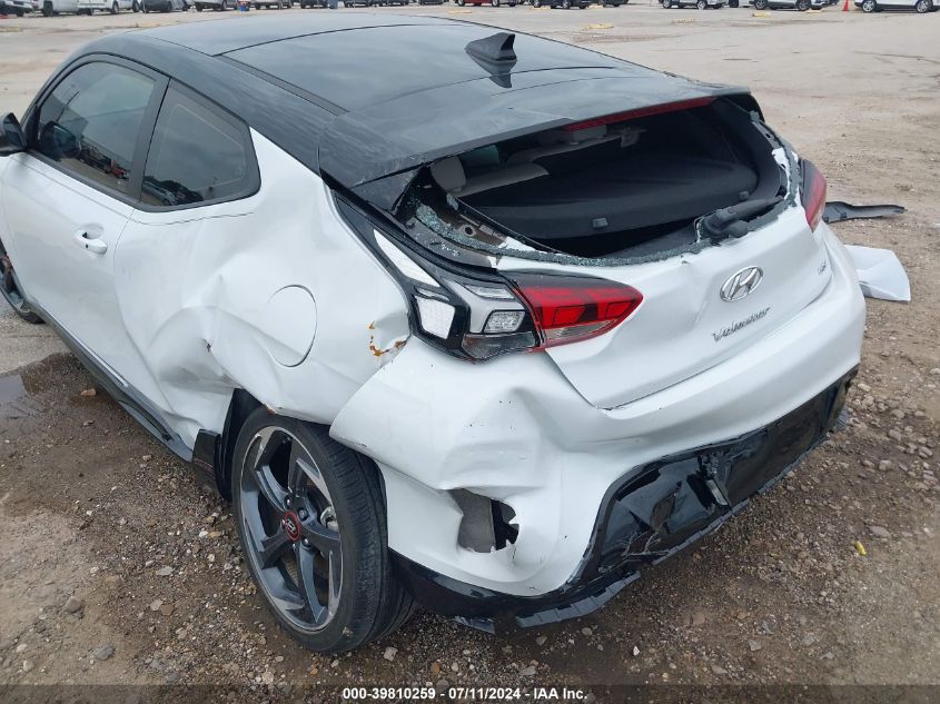 2020 Hyundai Veloster VIN: KMHTH6AB2LU028934 Lot: 39810259