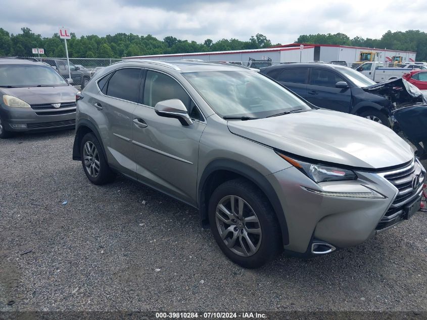 2015 Lexus Nx 200T VIN: JTJBARBZXF2001429 Lot: 39810284