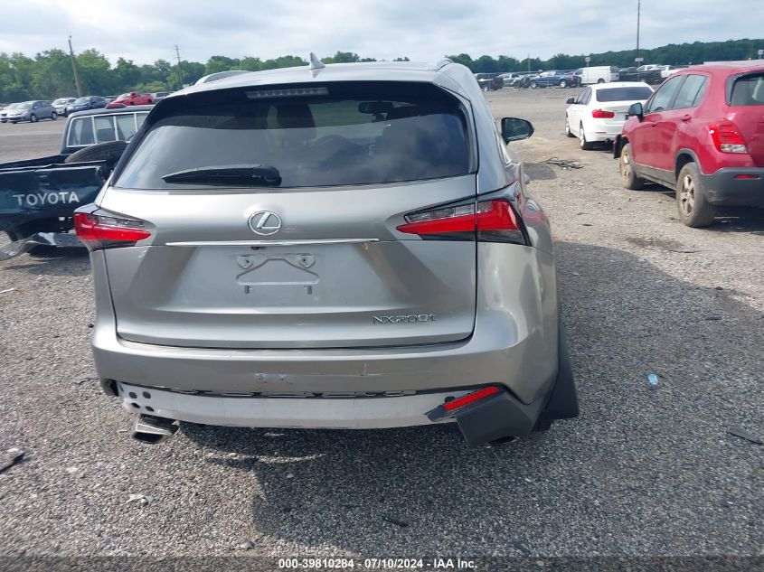 2015 Lexus Nx 200T VIN: JTJBARBZXF2001429 Lot: 39810284