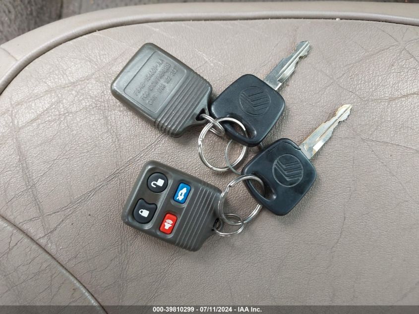 1999 Mercury Grand Marquis Ls VIN: 2MEFM75W7XX663497 Lot: 39810299