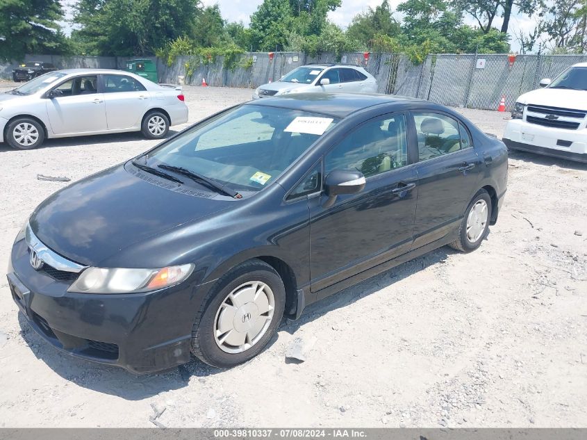 JHMFA3F25AS005684 | 2010 HONDA CIVIC HYBRID