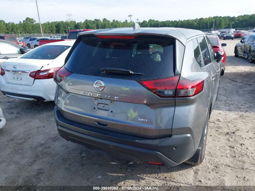 2021 Nissan Rogue S Intelligent Awd VIN: JN8AT3AB5MW202725 Lot: 39810353