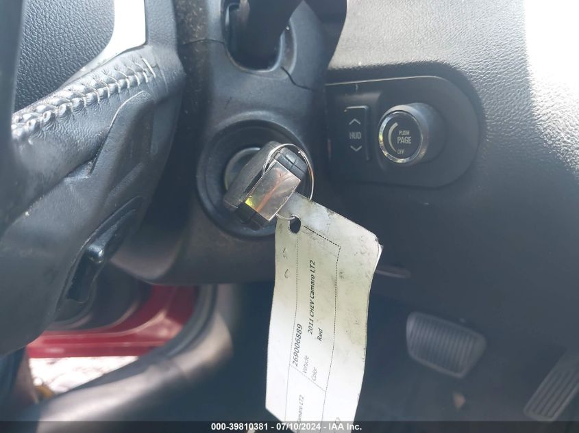 2011 Chevrolet Camaro 2Lt VIN: 2G1FC1ED0B9116948 Lot: 39810381