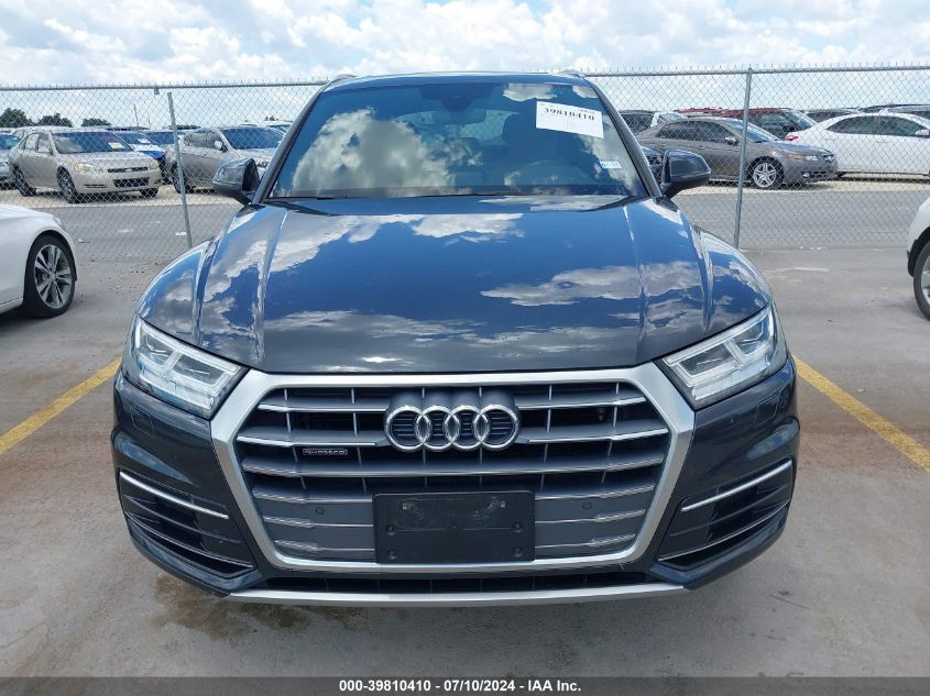 2018 Audi Q5 2.0T Tech Premium VIN: WA1BNAFY0J2199158 Lot: 39810410