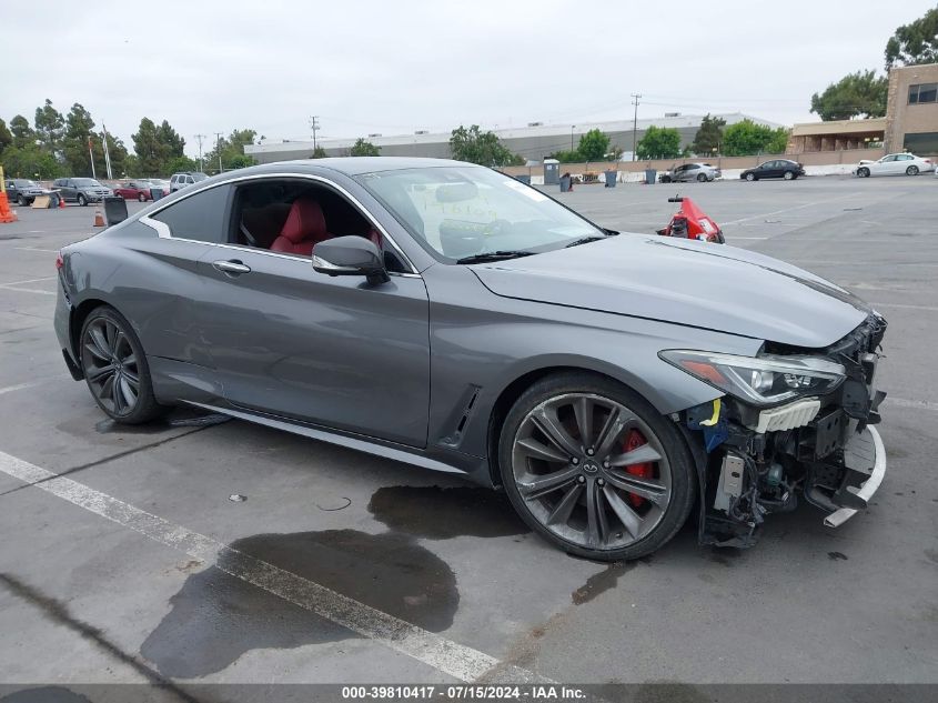 2018 Infiniti Q60 3.0T Red Sport 400 VIN: JN1FV7EL7JM631431 Lot: 39810417