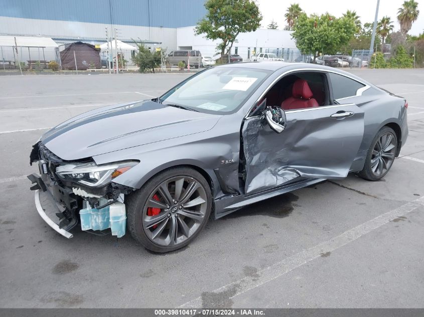 2018 Infiniti Q60 3.0T Red Sport 400 VIN: JN1FV7EL7JM631431 Lot: 39810417