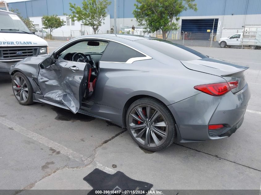 2018 Infiniti Q60 3.0T Red Sport 400 VIN: JN1FV7EL7JM631431 Lot: 39810417