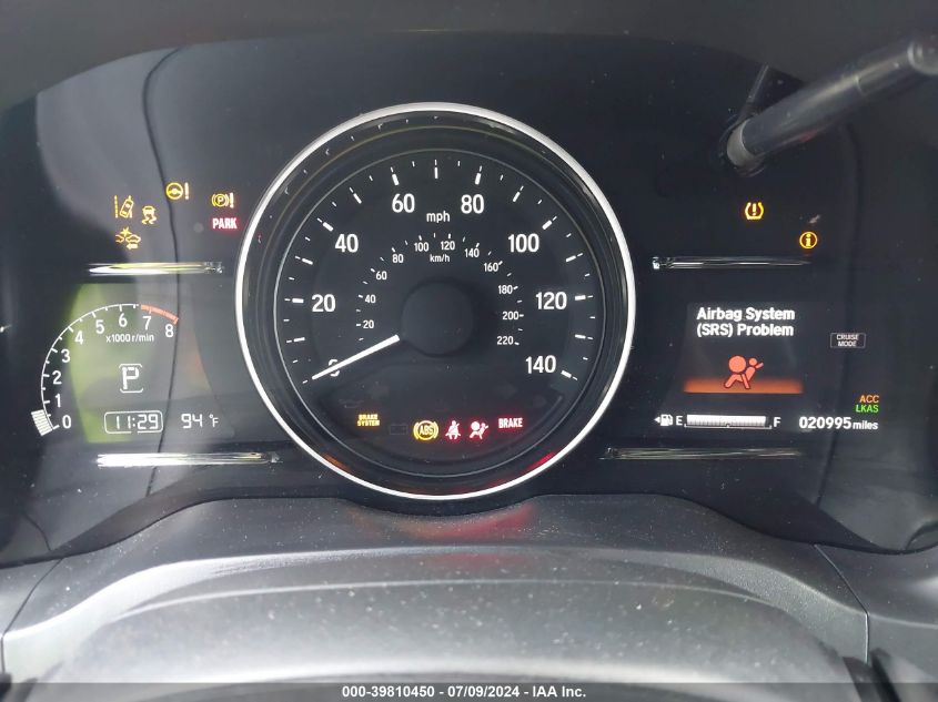 2022 Honda Hr-V 2Wd Ex VIN: 3CZRU5H52NM711738 Lot: 39810450