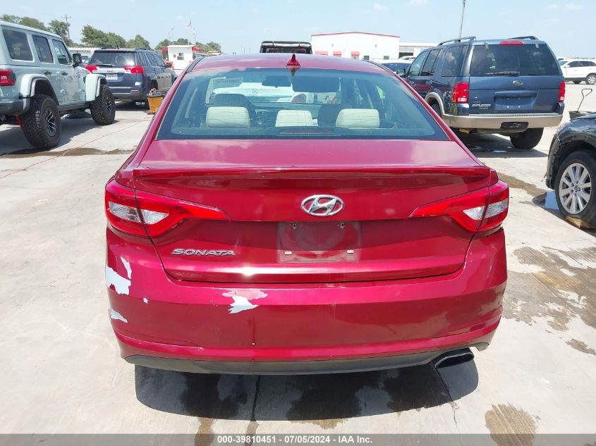 2015 Hyundai Sonata Se VIN: 5NPE24AF5FH244457 Lot: 39810451