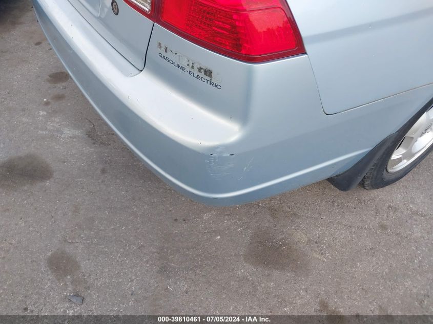 2003 Honda Civic Hybrid VIN: JHMES966X3S019145 Lot: 39810461