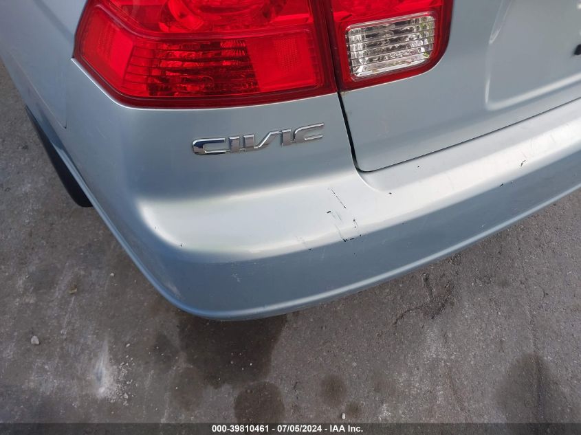 2003 Honda Civic Hybrid VIN: JHMES966X3S019145 Lot: 39810461