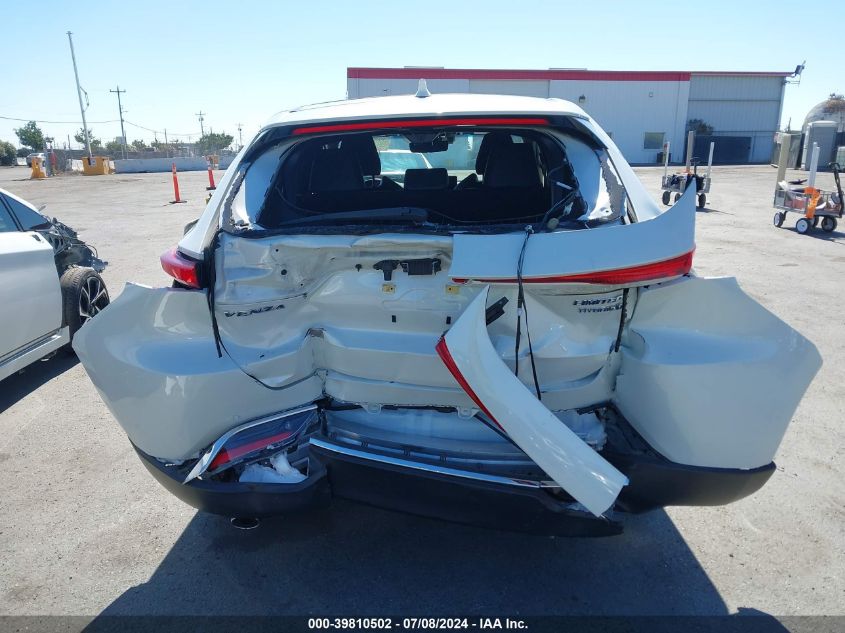 2021 Toyota Venza Limited VIN: JTEAAAAH1MJ038408 Lot: 39810502