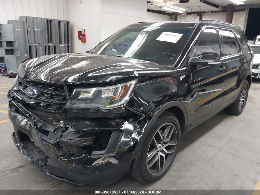 1FM5K8GT3HGD64393 2017 FORD EXPLORER - Image 2