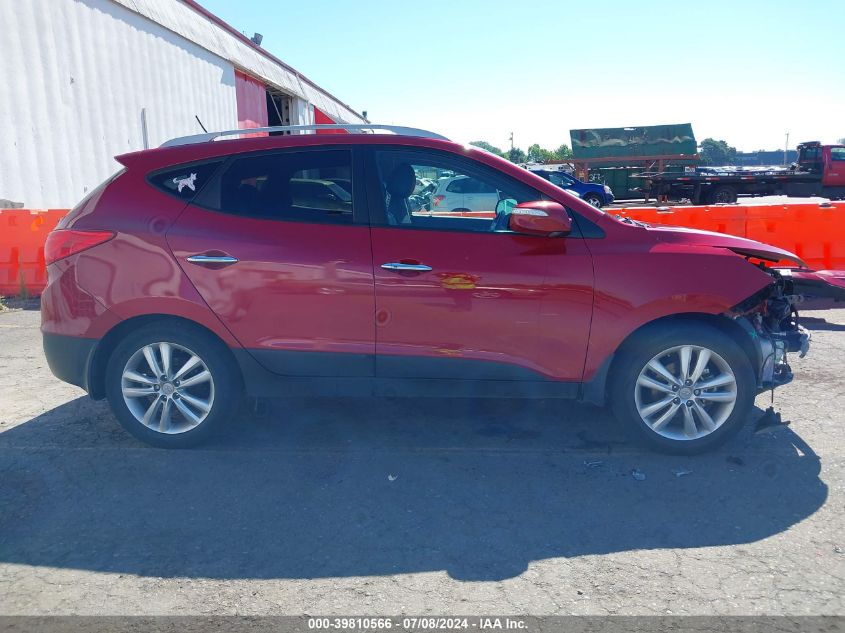 2013 Hyundai Tucson Limited VIN: KM8JUCAC6DU608506 Lot: 39810566