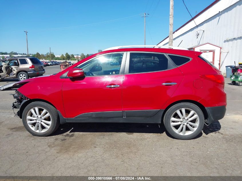 2013 Hyundai Tucson Limited VIN: KM8JUCAC6DU608506 Lot: 39810566