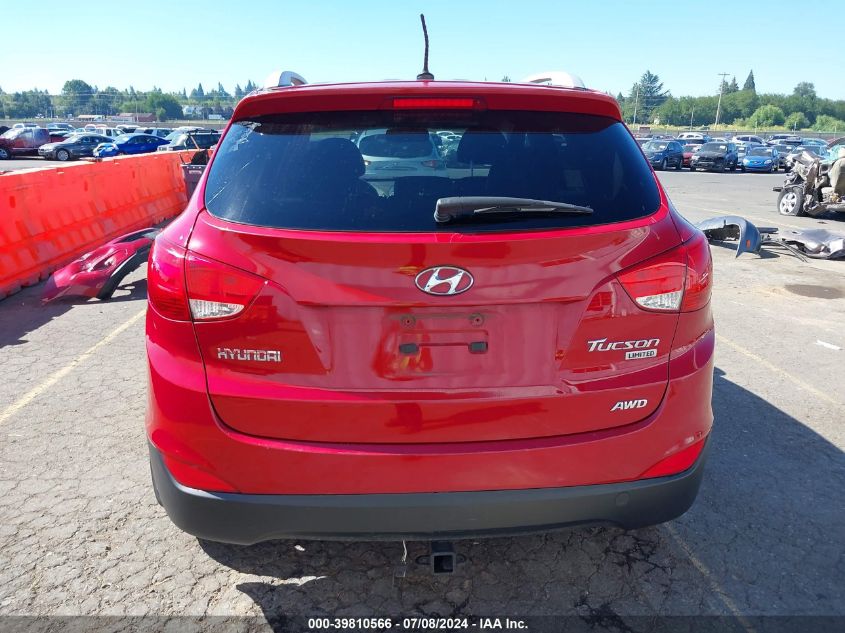 2013 Hyundai Tucson Limited VIN: KM8JUCAC6DU608506 Lot: 39810566