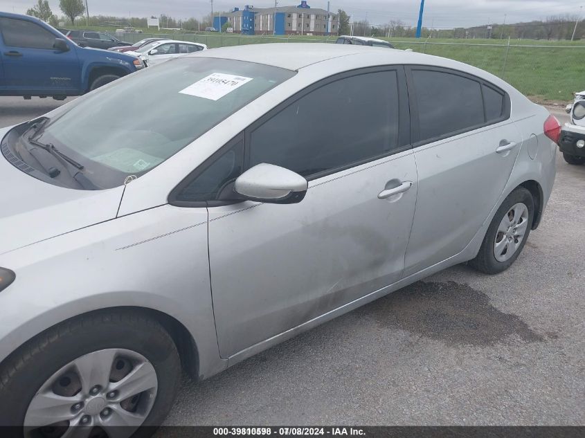 2016 Kia Forte Lx VIN: KNAFK4A67G5554368 Lot: 39810598