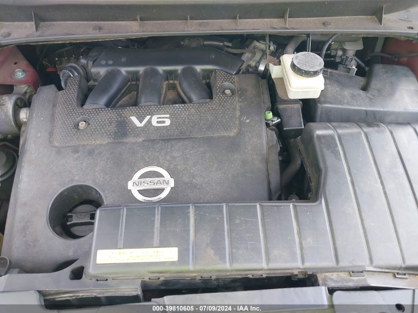 2009 Nissan Murano Le VIN: JN8AZ18W79W150694 Lot: 39810605