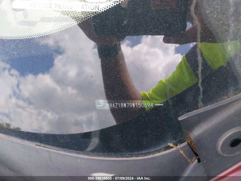2009 Nissan Murano Le VIN: JN8AZ18W79W150694 Lot: 39810605