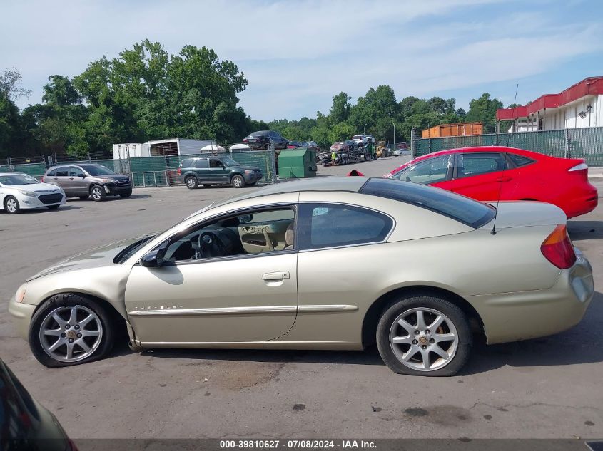 2001 Chrysler Sebring Lx VIN: 4C3AG42H01E107888 Lot: 39810627