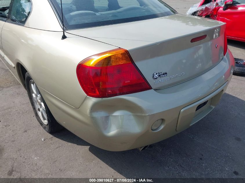 2001 Chrysler Sebring Lx VIN: 4C3AG42H01E107888 Lot: 39810627