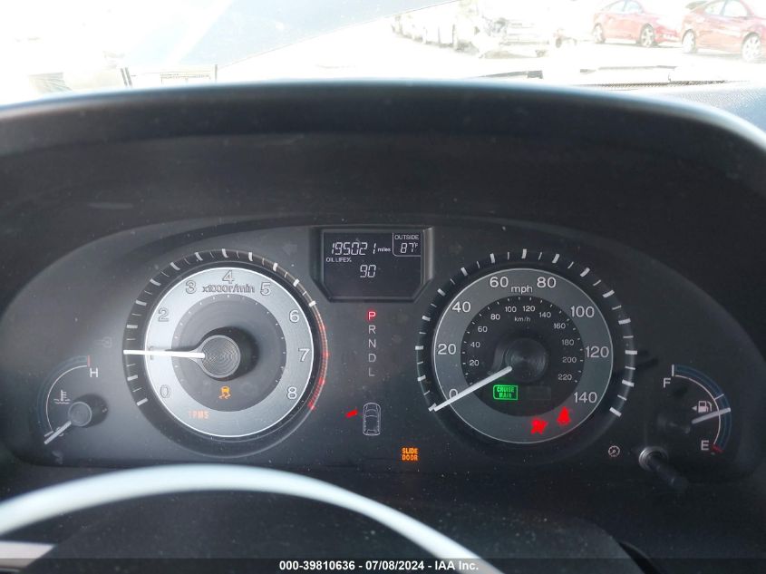 2012 Honda Odyssey Ex-L VIN: 5FNRL5H66CB090765 Lot: 39810636