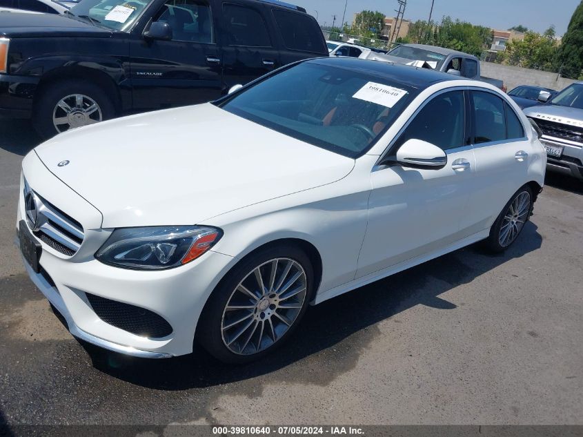 55SWF4JB9HU187962 2017 MERCEDES-BENZ C CLASS - Image 2