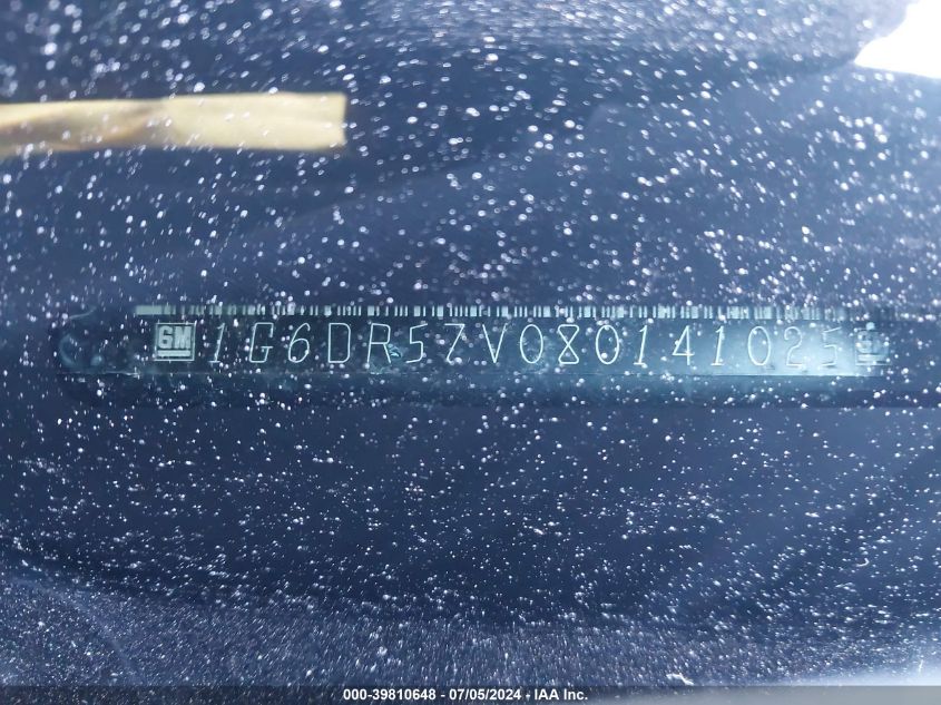 2008 Cadillac Cts Standard VIN: 1G6DR57V080141025 Lot: 39810648