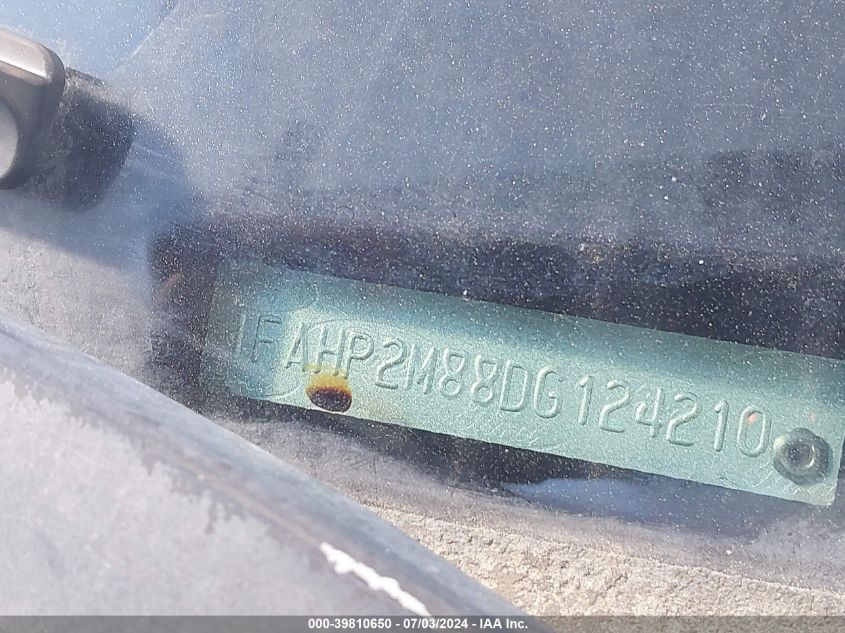 2013 Ford Police Interceptor VIN: 1FAHP2M88DG124210 Lot: 39810650