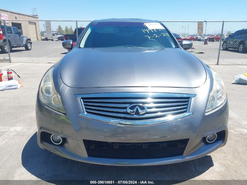 2011 Infiniti G37X VIN: JN1CV6AR3BM405931 Lot: 39810651