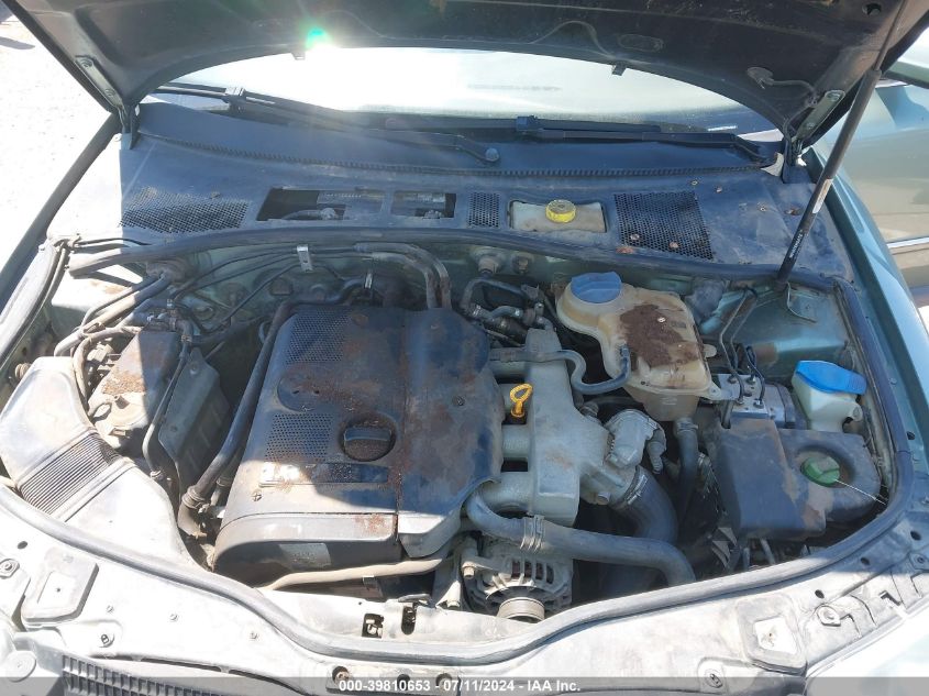 2002 Volkswagen Passat Gls VIN: WVWPD63B22P344524 Lot: 39810653