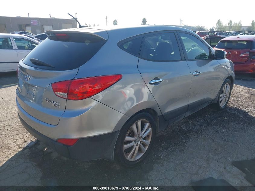 2013 Hyundai Tucson Gls/Limited VIN: KM8JU3AC7DU684901 Lot: 39810679