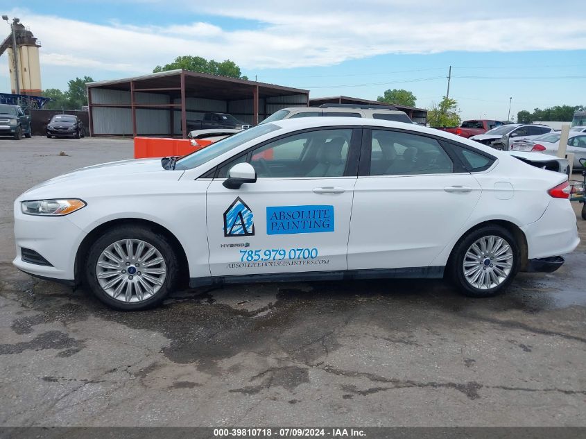 2014 Ford Fusion Hybrid S VIN: 3FA6P0UU4ER368794 Lot: 39810718