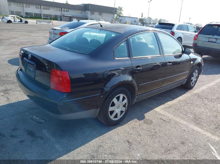 2000 Volkswagen Passat Gls VIN: WVWMA23B9YP169900 Lot: 39810746