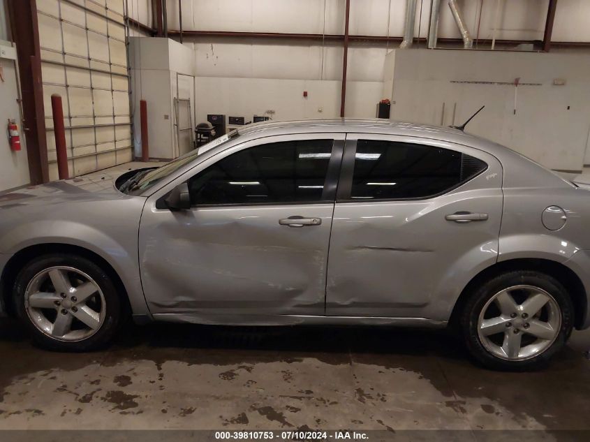 2013 Dodge Avenger Se VIN: 1C3CDZAB7DN657705 Lot: 39810753