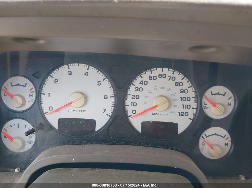 2003 Dodge Ram 1500 Slt/Laramie/St VIN: 1D7HA18D73S301490 Lot: 39810758