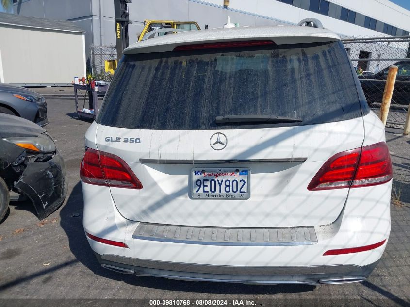 2018 Mercedes-Benz Gle 350 VIN: 4JGDA5JB5JB178838 Lot: 39810768