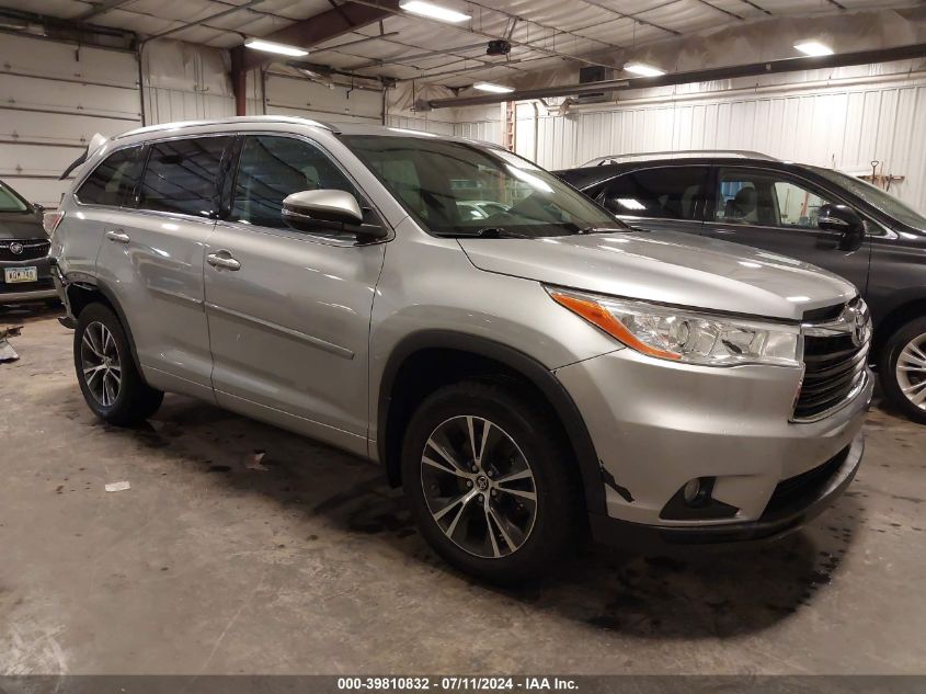 5TDJKRFH6GS228947 2016 TOYOTA HIGHLANDER - Image 1