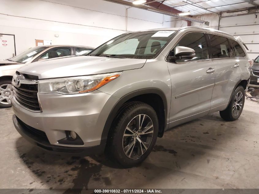 5TDJKRFH6GS228947 2016 TOYOTA HIGHLANDER - Image 2