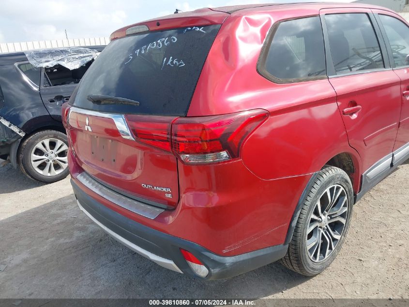 2016 Mitsubishi Outlander Se VIN: JA4AD3A32GZ015392 Lot: 39810860