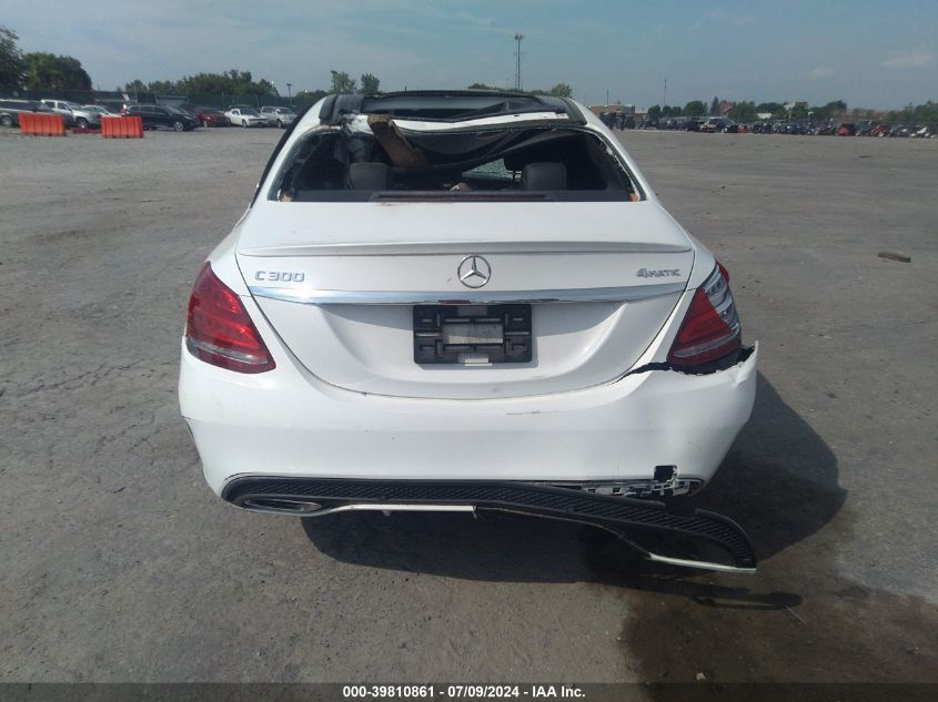 2017 Mercedes-Benz C 300 300 4Matic VIN: 55SWF4KB6HU189246 Lot: 39810861