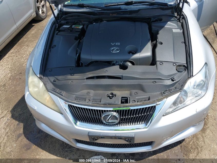 2010 Lexus Is 250C 250 VIN: JTHFF2C25A2508017 Lot: 39810945