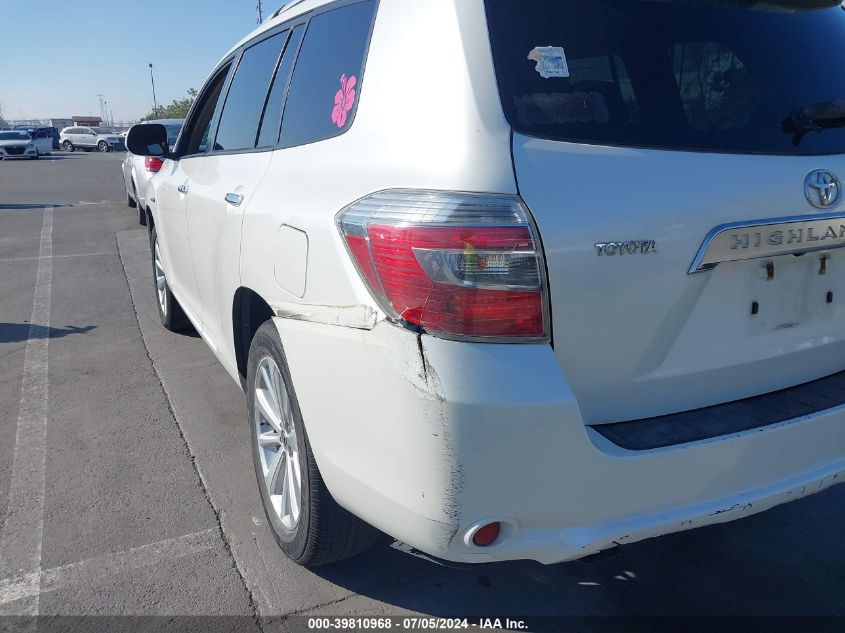 2008 Toyota Highlander Hybrid Limited VIN: JTEEW44A582011795 Lot: 39810968