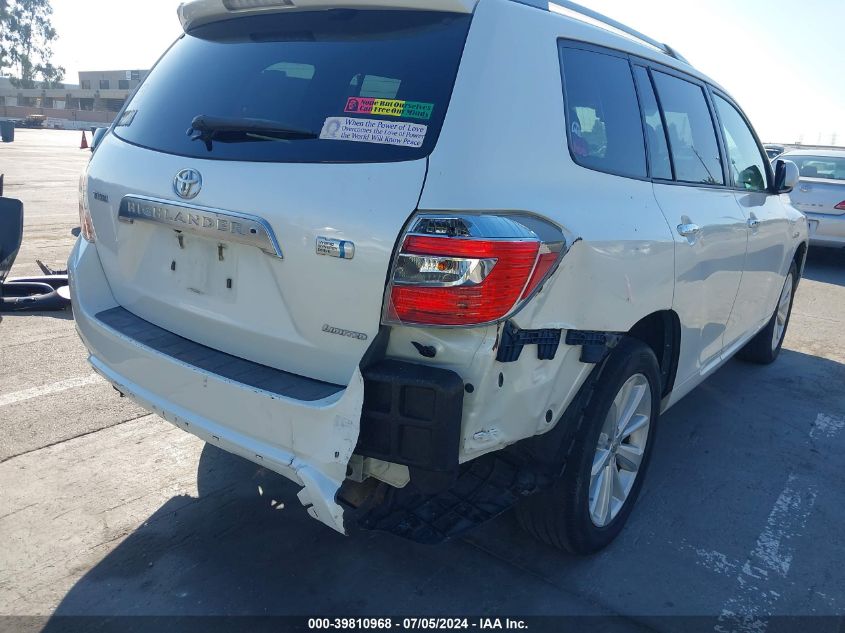 2008 Toyota Highlander Hybrid Limited VIN: JTEEW44A582011795 Lot: 39810968