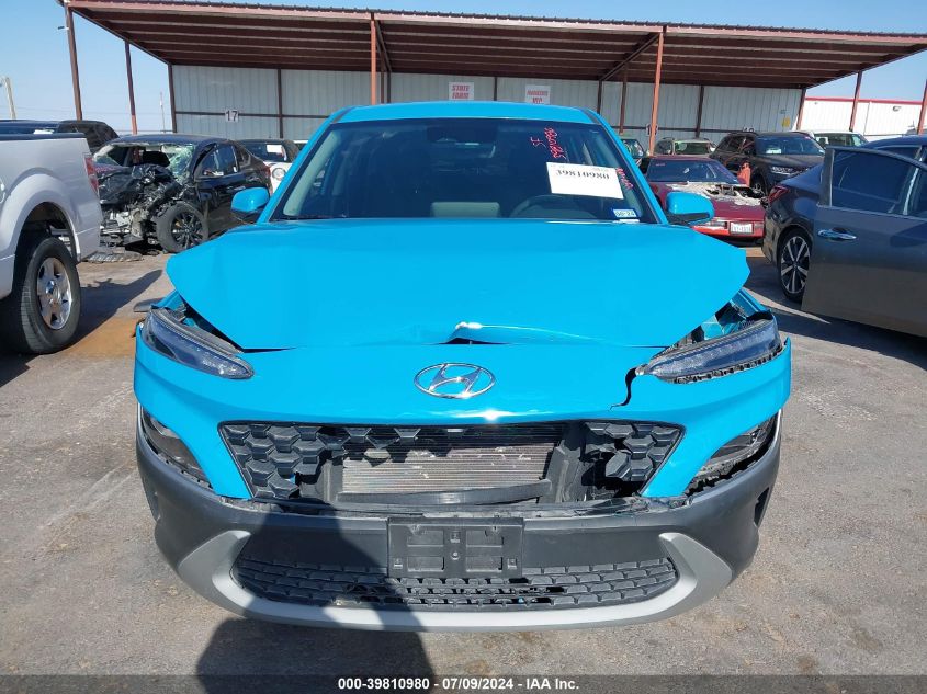 2022 Hyundai Kona Se VIN: KM8K22AB6NU785750 Lot: 39810980